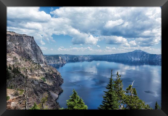 Crater Lake from the North Rim, No. 2 Framed Print by Belinda Greb