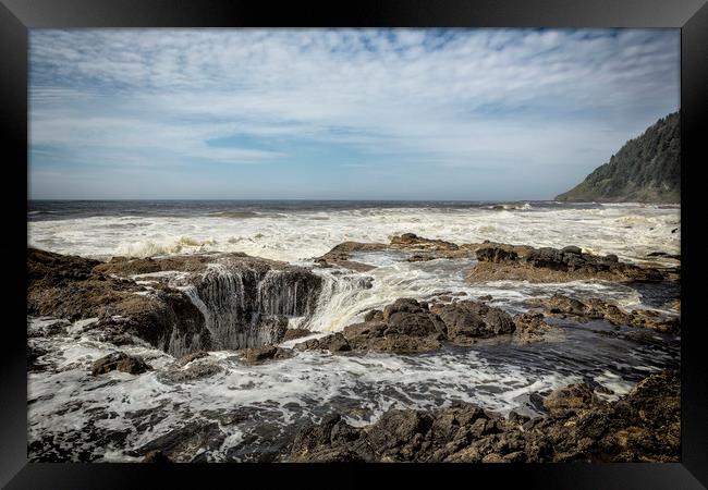 Thor's Well, No. 2 Framed Print by Belinda Greb
