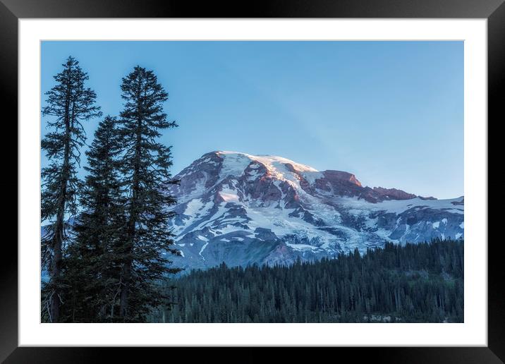 Touch of Morning's Light Framed Mounted Print by Belinda Greb
