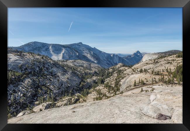 Olmsted Point Framed Print by Belinda Greb