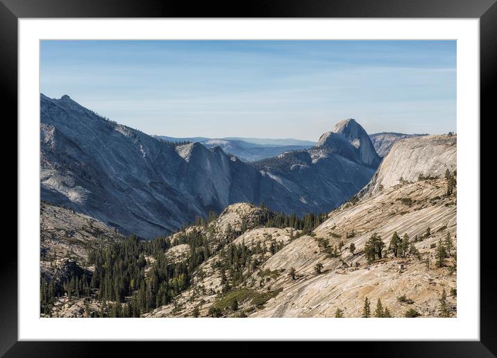 The Other Side of Half Dome Framed Mounted Print by Belinda Greb