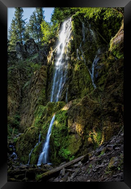 Moon Falls Framed Print by Belinda Greb