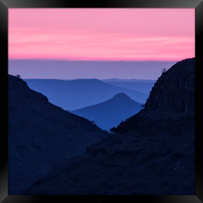 Colors After Sunset in Damaraland Framed Print by Belinda Greb