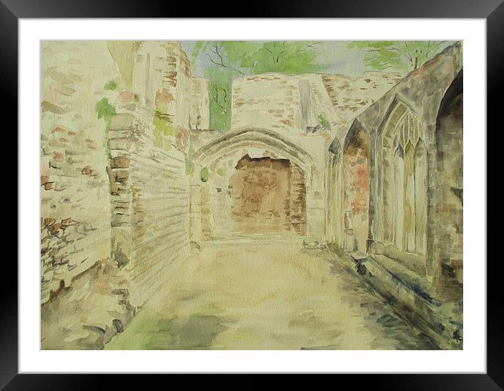 Cleeve Abbey Cloister Framed Mounted Print by Martin Howard