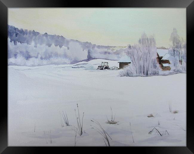 Winter Blanket Framed Print by Martin Howard