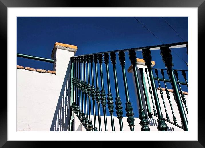 Spanish Villa Stairway Framed Mounted Print by Richard Cruttwell