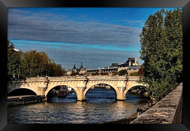 River Seine, Paris Framed Print by Richard Cruttwell