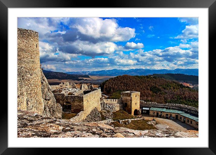 Spis Castle, Slovakia Framed Mounted Print by Richard Cruttwell