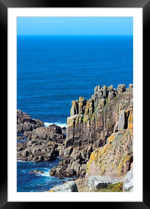 Lands End Framed Mounted Print by Richard Cruttwell