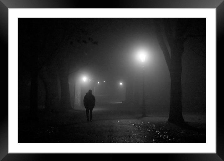 Rochester at Night Framed Mounted Print by Richard Cruttwell