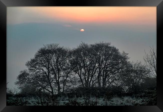 Misty Sunrise Framed Print by Richard Cruttwell