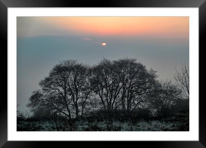 Misty Sunrise Framed Mounted Print by Richard Cruttwell