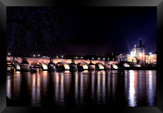 Charles Bridge, Prague Framed Print by Richard Cruttwell