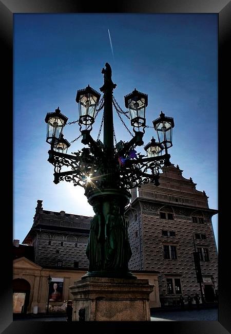 Elaborate Street Light Framed Print by Richard Cruttwell