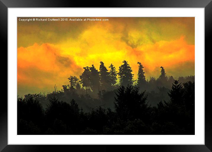  Misty Sunrise Framed Mounted Print by Richard Cruttwell