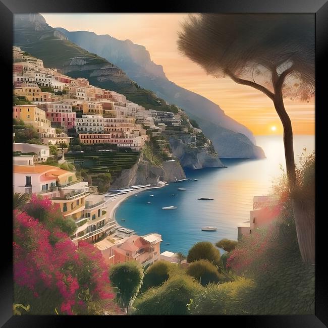 Amalfi Views Framed Print by Scott Anderson