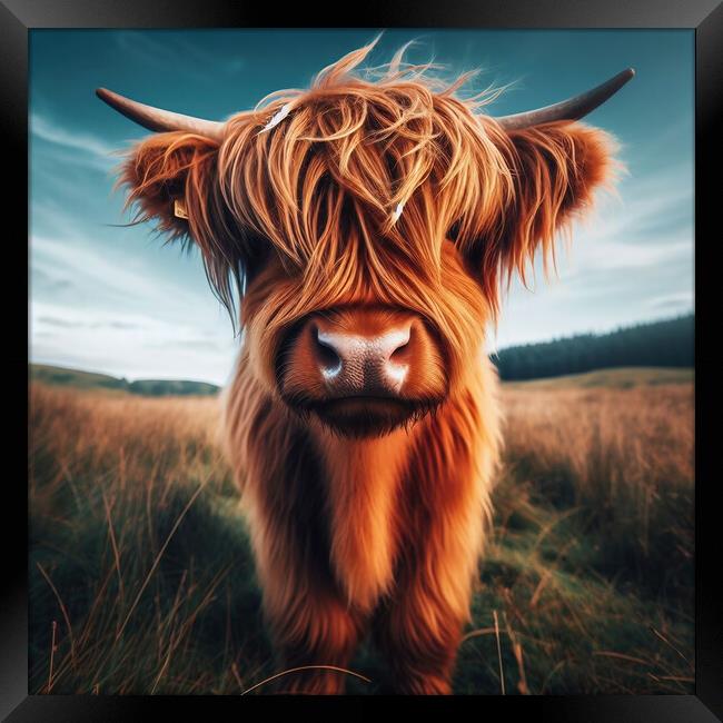 Highland Cow Framed Print by Scott Anderson