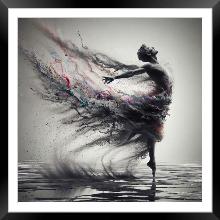 Dancer Framed Mounted Print by Scott Anderson