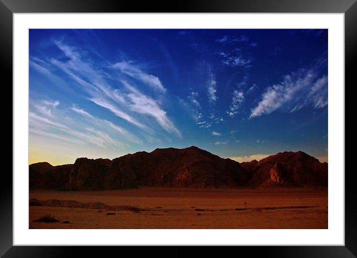 Egyptian Desert Framed Mounted Print by Scott Anderson