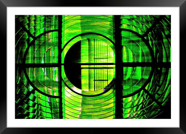 Green Glass Framed Mounted Print by Scott Anderson
