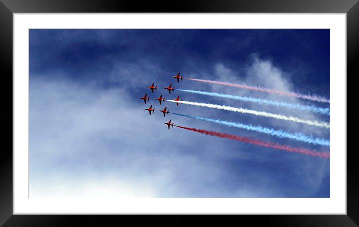 Red Arrows Framed Mounted Print by Scott Anderson