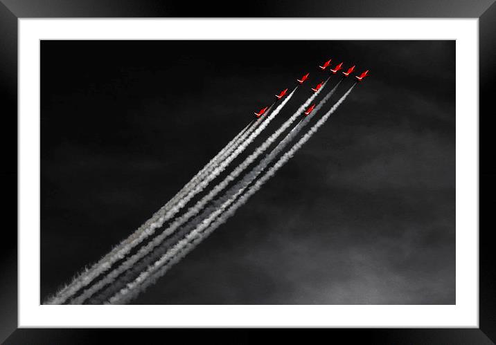 Red Arrows Framed Mounted Print by Scott Anderson