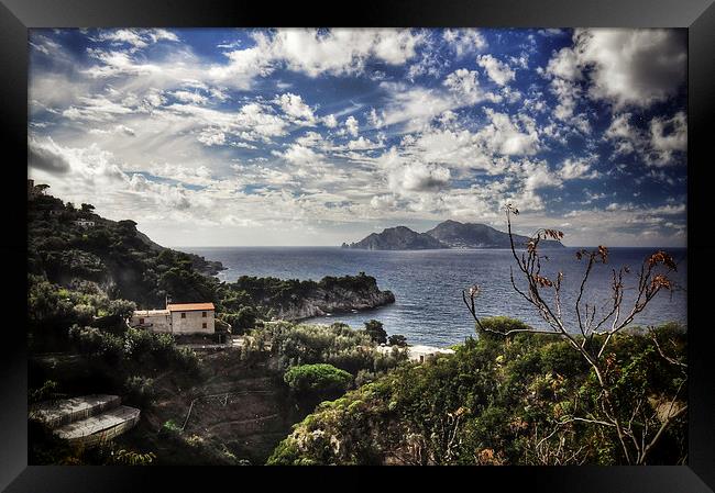 View of Capri Framed Print by Scott Anderson