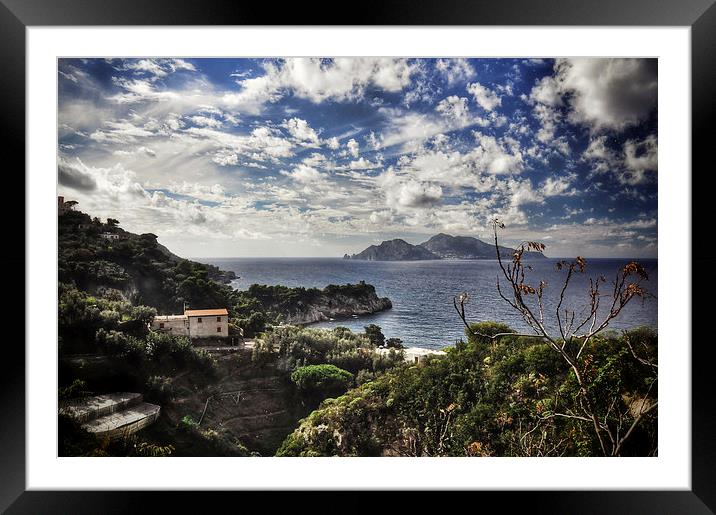 View of Capri Framed Mounted Print by Scott Anderson