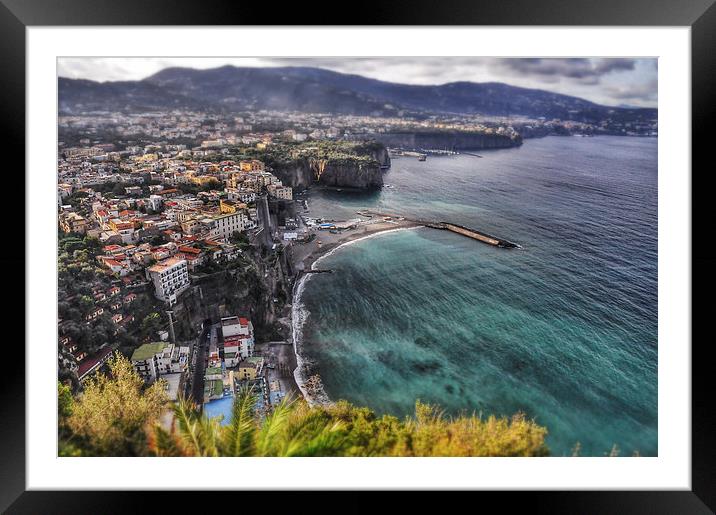Sorrento View Framed Mounted Print by Scott Anderson
