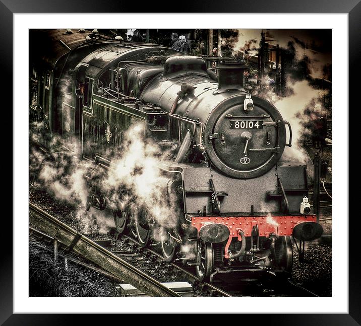 Steam Train at Swanage Framed Mounted Print by Scott Anderson