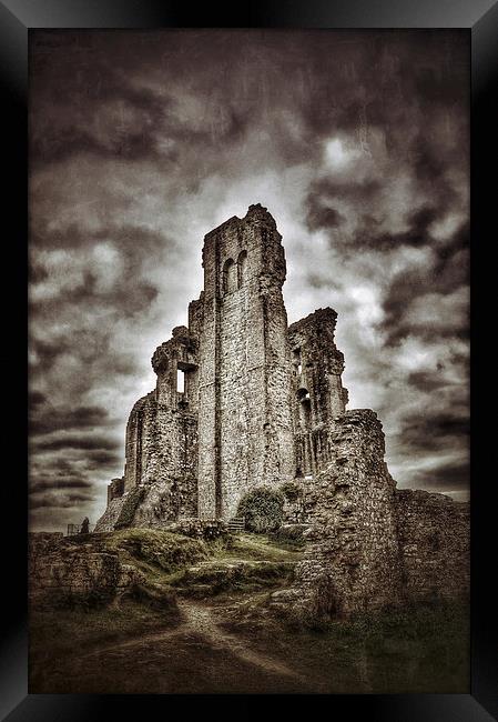 Corfe Castle Framed Print by Scott Anderson