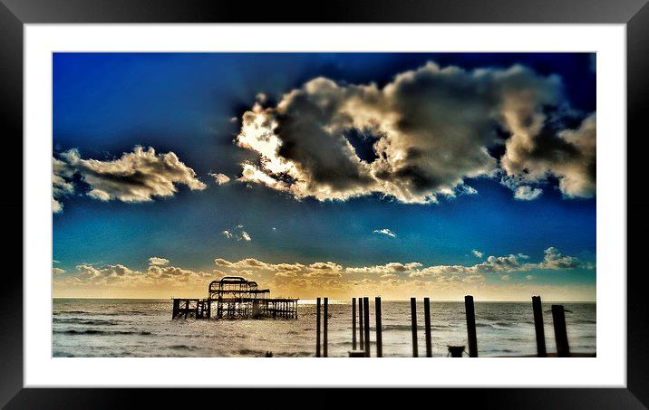 West Pier Brighton Framed Mounted Print by Scott Anderson