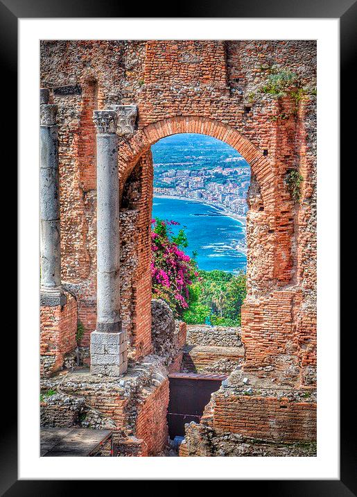Taormina, Sicily, Italy Framed Mounted Print by Scott Anderson