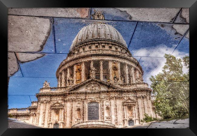 St Pauls Reflection Framed Print by Scott Anderson
