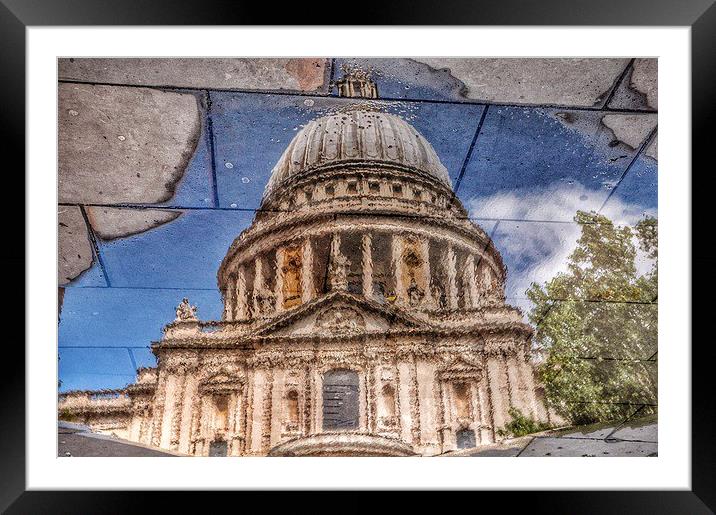 St Pauls Reflection Framed Mounted Print by Scott Anderson