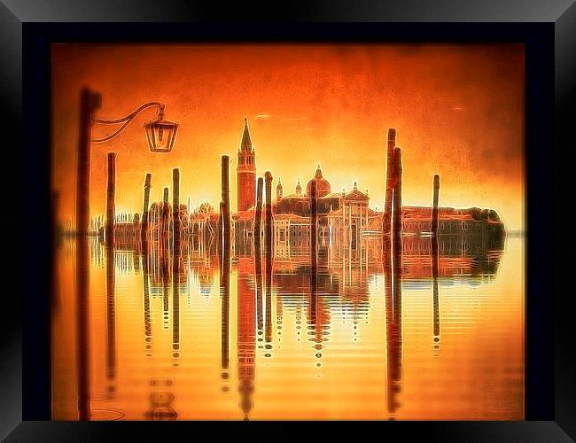  Flooded Venice Framed Print by Scott Anderson