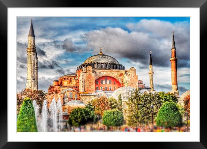  Hagia Sophia Istanbul Framed Mounted Print by Scott Anderson
