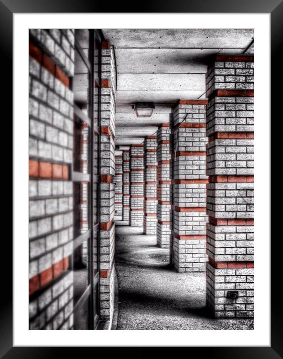  Brick Column  Framed Mounted Print by Scott Anderson