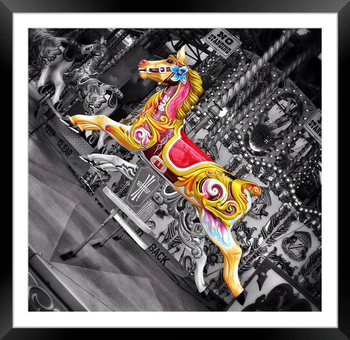  Sue The Carousel Horse Framed Mounted Print by Scott Anderson