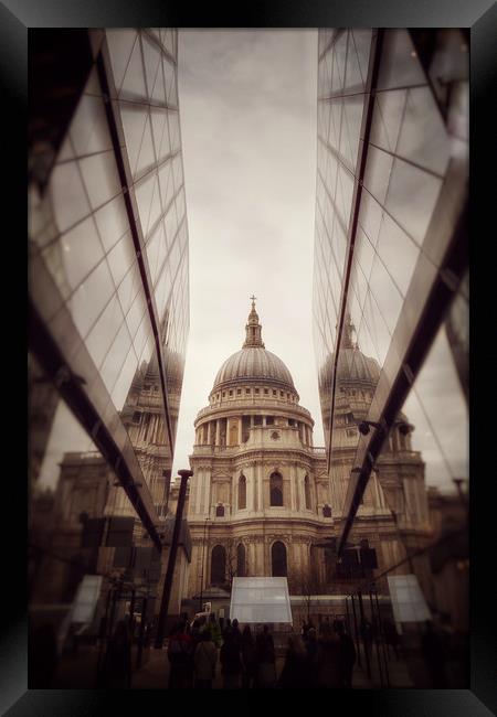 St Pauls Reflection Framed Print by Scott Anderson