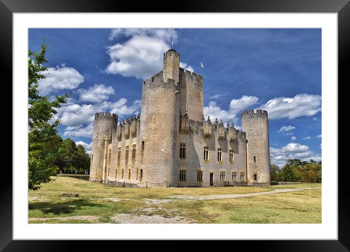 Roquetaillade Castle in Cadillac Framed Mounted Print by Scott Anderson