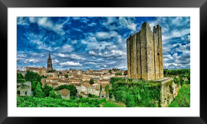 Saint-Émilion Panorama Framed Mounted Print by Scott Anderson