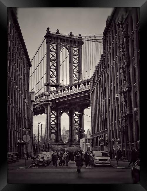 Brooklyn Bridge, New York City  Framed Print by Scott Anderson