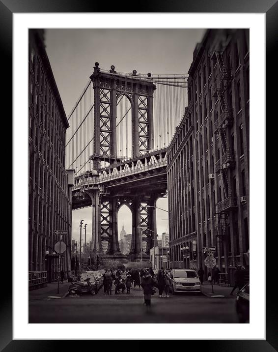 Brooklyn Bridge, New York City  Framed Mounted Print by Scott Anderson