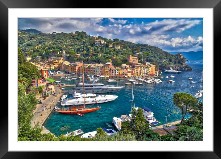 Portofino, Italy Framed Mounted Print by Scott Anderson