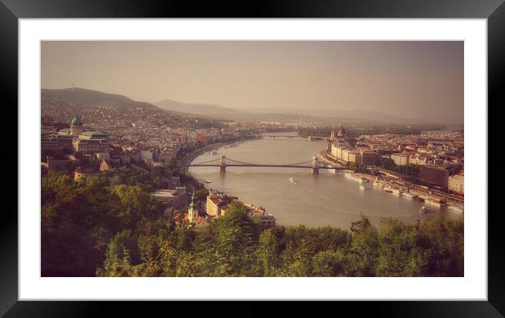 Budapest view Framed Mounted Print by Scott Anderson