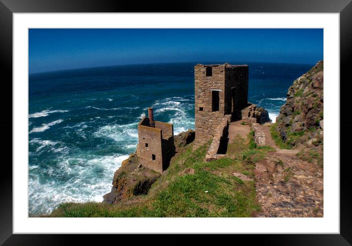 Tin Mines, Cornwall Framed Mounted Print by Scott Anderson