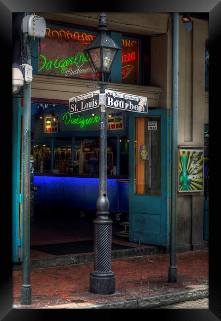 Signs of Bourbon Framed Print by Greg Mimbs