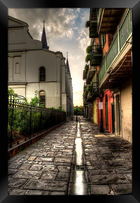 Pirate Alley Framed Print by Greg Mimbs