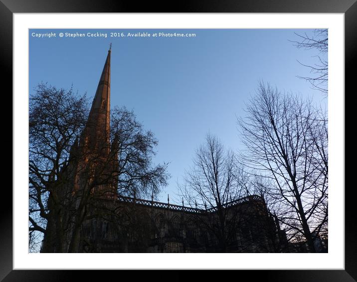 St Mary Redcliffe Church Bristol Framed Mounted Print by Stephen Cocking